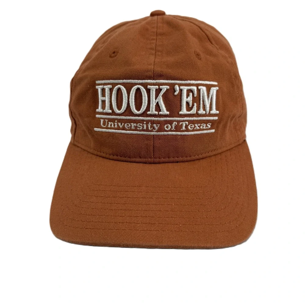 The Game University of Texas Hat Mens OSFM Burnt Orange Hook Em Longhorns Cap